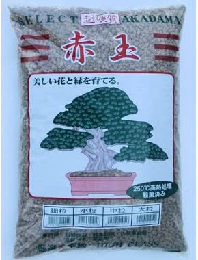 Japanese Triple Red Line Super Hard Akadama for Cactus & Succulent, Bonsai Tree Soil Mix - Medium Grain 14 Liter (TRL M)