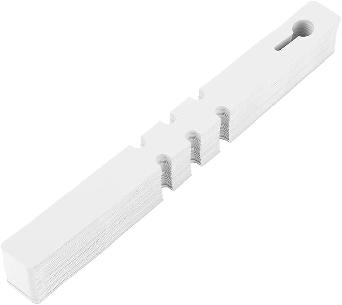 Plant Tags 100 PCS – White PVC Hanging Garden Plant Labels, Wrap Around Nursery Markers for Trees, Flowers & Vegetables