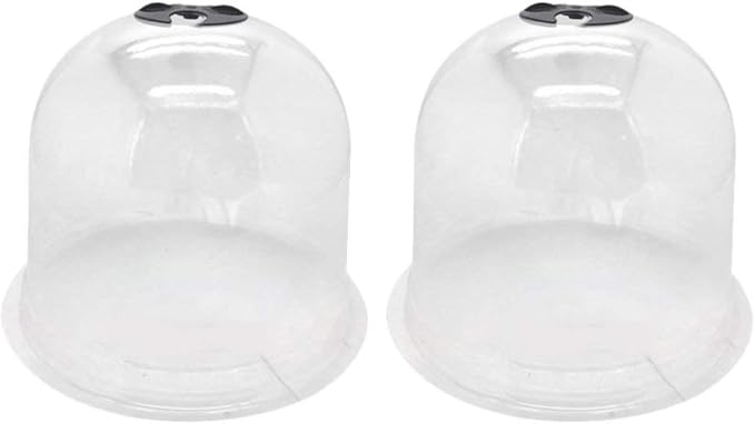 2pcs Plant Dome Garden Cloche Dome Plant Bell Protector Cover Plastic Protector Mini Insulation Cover Plastic Mini Greenhouse Clear