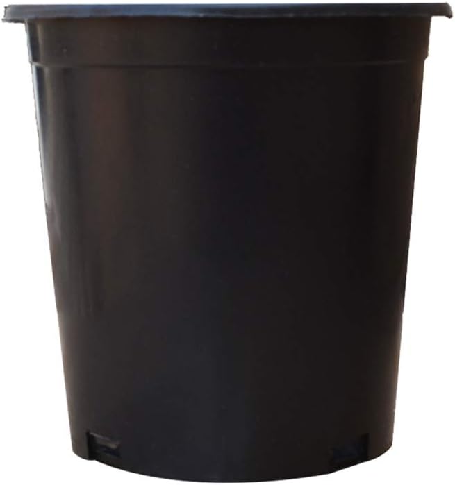Nursery Pot 1 Gallon 1 Gal 2 Gal 3 Gal 5 Gal 7 Gal 10 Gal 15 Gal Nursery Container Injection Molded Pot Fit for Plants Soil Growers or Hydroponics (10,2 Gallon)