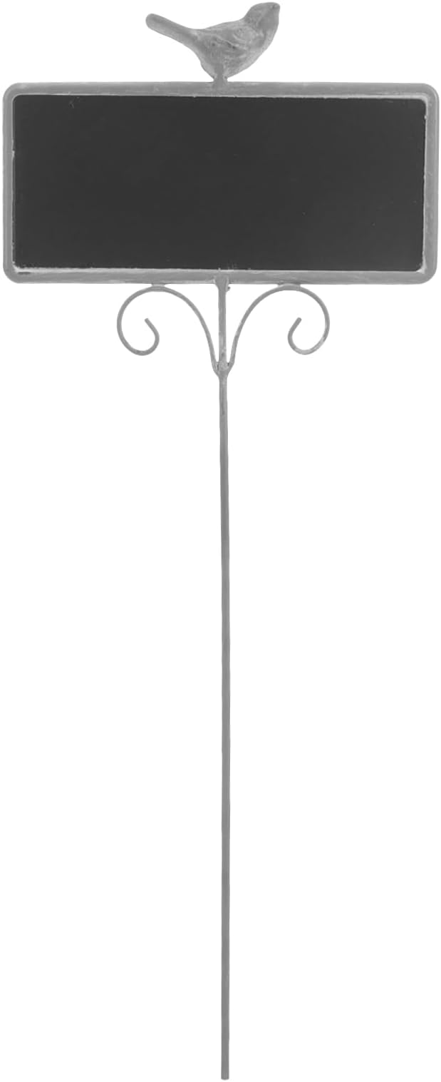 Metal Plant Label Garden Markers Bird Planting Garden Stake Signs Chalkboard Succulent Label for Outdoor Nursery Tags