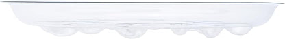6 Pack Clear PET Plant Drip Tray Plastic Heavy Duty Plant Saucer Drip Trays for pots,Plate Water Catcher, Plant Drainage Tray (14")