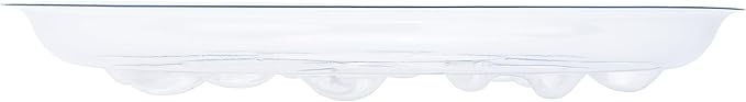 6 Pack Heavy Duty Clear Plastic Plant Saucer Sturdy Pot Tray Plant Trays Drip Trays for pots,Plate Water Catcher,Flower Pot Saucer Water Drainage Tray Floor Protector (16 inch)