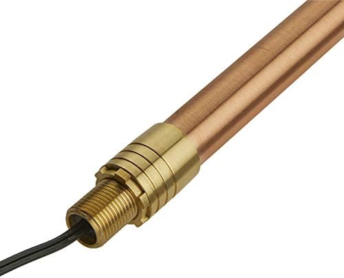 VOLT Flat Hat 12V Copper Path Light (7" Shade, 24" Tall) for Low Voltage Landscape Lighting on Outdoor Pathway, Walkway, Garden, Driveway or Patio