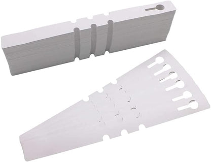 Kecoya 200 PCS White Plastic Plant Tree Tags and Labels Waterproof, Adjustable, Wrap Around, Reusable, Indoor/Outdoor, Garden, Nursery, Greenhouse, Balcony, Plant Labels