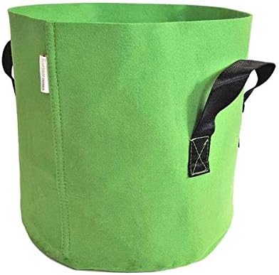 Bootstrap Farmer Grow Bags 7 Gallon, Orange 10 Pack, Colored Fabric Pot for Peppers, Potatoes, Tomatoes and Plants