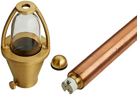 VOLT Conehead 12V Copper Mini Path Light (7" Shade, 15" Tall) for Low Voltage Landscape Lighting on Outdoor Pathway, Walkway, Garden, Driveway or Patio