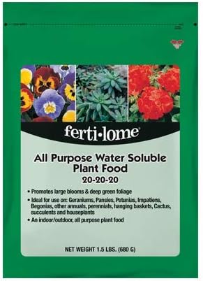 10721 Fertilome Geranium Hanging Basket and Pansy Plant Food, 1.5-Pound
