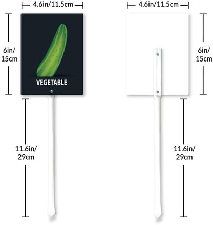 Eveokoki Aluminum Seed & Plant Labels - Plant Markes for Seedlings-Plant Tags for Pots - Garden Signs for Vegetable - Durable Markers for Plants Outdoor Waterproof - Garden Decor for Farmhouse