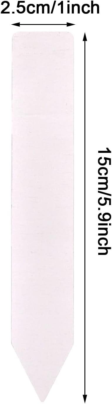Plastic Plant Labels 100 PCS Garden Plant Tags 1x6 inch Nursery Garden Labels Waterproof Flower Marker for Decoration