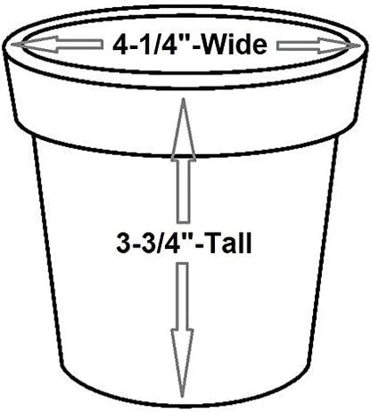 Robert Allen MPT01887 Fluer De Lis Series Metal Planter Flower Pot, 4", Color Surf Blue
