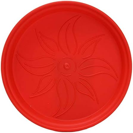 Mintra Home Garden Pots 4pk - Flowers, Herbs, Plants, Indoor, Outdoor, Colorful, Wholesale, Bulk (Red, 11cm Diameter (4.3in))
