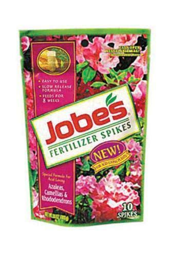 Jobes 04101 Azalea, Camellias & Rhododenron Fertilizer Spikes, 10 Spikes