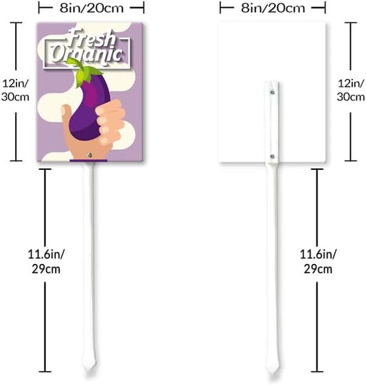 Eveokoki Aluminum Seed & Plant Labels - Plant Markes for Seedlings-Plant Tags for Pots - Garden Signs for Vegetable - Durable Markers for Plants Outdoor Waterproof - Garden Decor for Farmhouse