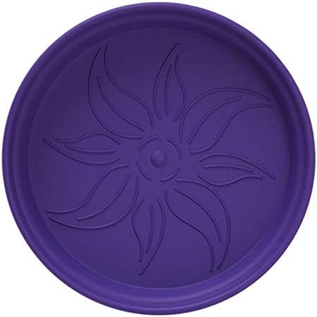 Mintra Home Garden Pots 4pk - Flowers, Herbs, Plants, Indoor, Outdoor, Colorful, Wholesale, Bulk (Purple, 11cm Diameter (4.3in))