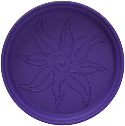 Mintra Home Garden Pots 4pk - Flowers, Herbs, Plants, Indoor, Outdoor, Colorful, Wholesale, Bulk (Purple, 11cm Diameter (4.3in))