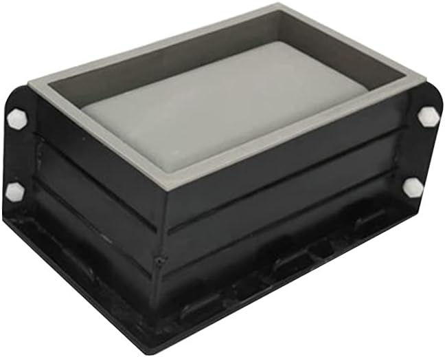 Faddare Silicone Planter Mold, 10x5x3.8inch Silicone Molds for Concrete Flower Pot, Large Planter Mold Rectangle Concrete Flower Pots DIY Container for Succulent Bonsai Decorating(Black)