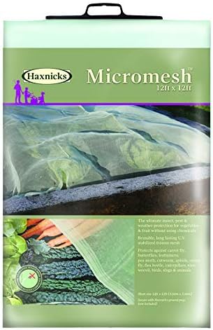 50-3510 Haxnicks 12' x 12' Pre-Cut Micromesh Plant Blankets with 24 Fabric Loops