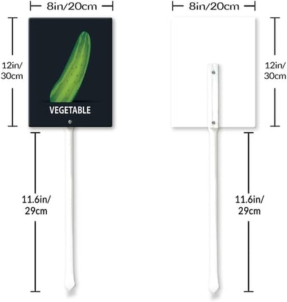 Eveokoki Aluminum Seed & Plant Labels - Plant Markes for Seedlings-Plant Tags for Pots - Garden Signs for Vegetable - Durable Markers for Plants Outdoor Waterproof - Garden Decor for Farmhouse