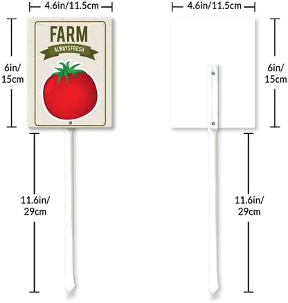 Eveokoki Aluminum Seed & Plant Labels - Plant Markes for Seedlings-Plant Tags for Pots - Garden Signs for Vegetable - Durable Markers for Plants Outdoor Waterproof - Garden Decor for Farmhouse