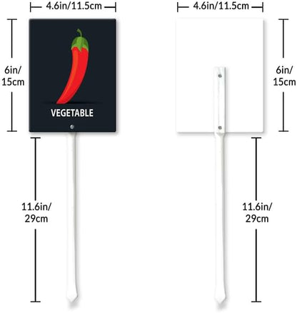 Eveokoki Aluminum Seed & Plant Labels - Plant Markes for Seedlings-Plant Tags for Pots - Garden Signs for Vegetable - Durable Markers for Plants Outdoor Waterproof - Garden Decor for Farmhouse