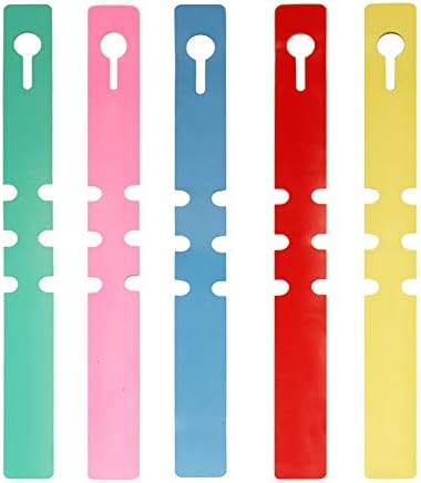 1000 Pcs 5 Colors Plastic Plant Hanging Tree Tags Nursery Garden Lables Tags Large Writing Surface,2x20cm(Box of 1000)