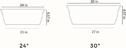 The HC Companies 30" Eclipse Plastic Window Box 7.76"x29.98"x6.57" in Black Color