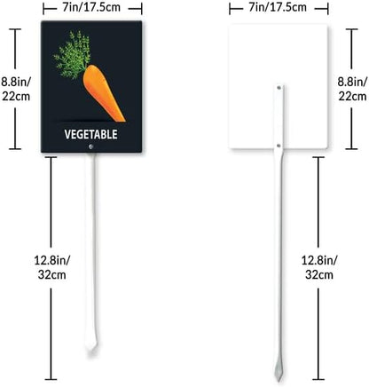 Eveokoki Aluminum Seed & Plant Labels - Plant Markes for Seedlings-Plant Tags for Pots - Garden Signs for Vegetable - Durable Markers for Plants Outdoor Waterproof - Garden Decor for Farmhouse