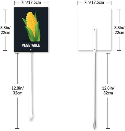 Eveokoki Aluminum Seed & Plant Labels - Plant Markes for Seedlings-Plant Tags for Pots - Garden Signs for Vegetable - Durable Markers for Plants Outdoor Waterproof - Garden Decor for Farmhouse