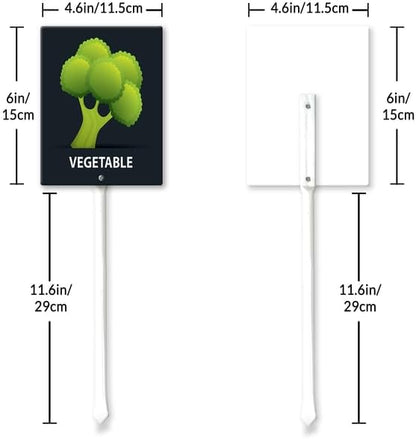 Eveokoki Aluminum Seed & Plant Labels - Plant Markes for Seedlings-Plant Tags for Pots - Garden Signs for Vegetable - Durable Markers for Plants Outdoor Waterproof - Garden Decor for Farmhouse