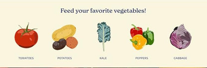 True Organic Tomato & Vegetable Food – Organic Fertilizer for Superior Harvests with 6% Calcium – 8lb Bag Covers 140 sq. ft.