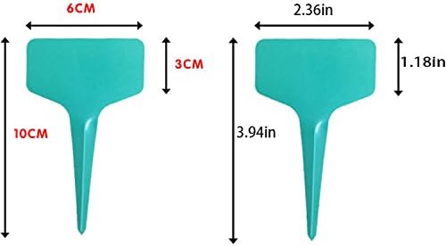 100PCS Reusable Assorted Colour Nursery Garden T-Type Plant Labels Markers Tags Plastic Waterproof Plant Stakes