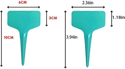 100PCS Reusable Assorted Colour Nursery Garden T-Type Plant Labels Markers Tags Plastic Waterproof Plant Stakes