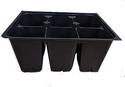 Seed Starter Trays 90 DEEP Extra Large Cells Total (15 Trays of 6 Cells Each) + 16 Labels