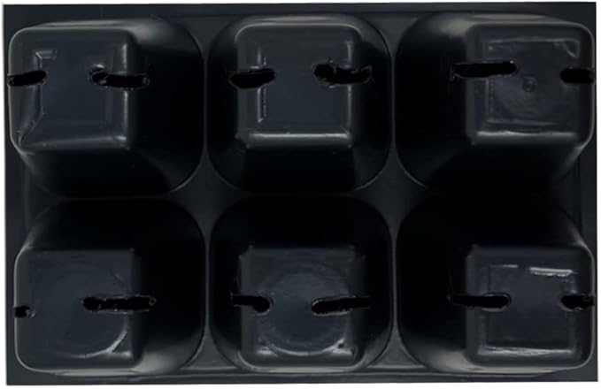 The Hydroponic City Seed Starter Tray, 720 Cells (120 Trays - 6 Cells Per Tray) + Plant Stakes