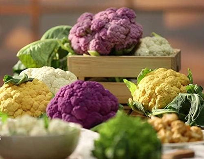 300+ Seeds Cauliflower Mix Cabbage - Vegetable Multicolor