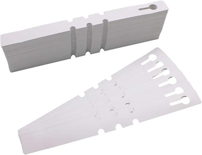 Mziart 200Pcs Plastic Plant Labels Wrap Around Tree Tags, Adjustable Nursery Garden Labels Plant Tags with Large Writing Surface, White