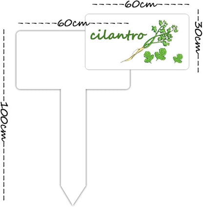 Plant Label Signs Waterproof Reusable Plant Stake Tags with Plant Stickers,24 pcs per Pack