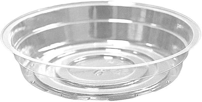 TRUEDAYS 6 Inch 5 Pack Clear Plant Saucers Flower Pot Tray Excellent for Indoor & Outdoor Plants
