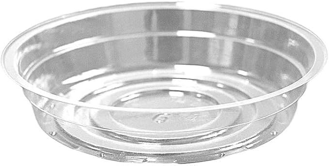 TRUEDAYS 20 Pack 6 Inch Plant Saucers Clear Plant Saucers Flower Pot Plastic Drip Trays Excellent for Indoor & Outdoor Plants