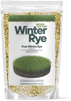 Old Cobblers Farm™ Wicked Tuff Turf Winter Rye for Lawn No Till Food Plot Seed Fall Cover Crop Mix (5 lbs | 10 lbs | 15 lbs | 20 lbs) (20 lb)