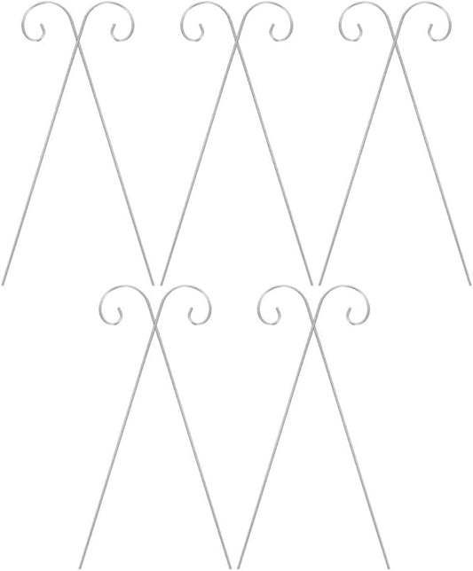 Milisten 10Pcs Heavy Duty Shepherd Hooks for Outdoor Use Portable Plant Label Hangers Simple Installation Garden Markers for Flower Pots and Bonsai for Bird Feeders and Decor