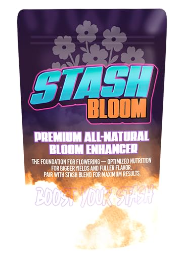 Stash Bloom Organic Bloom Booster (2-8-6) – Premium All-Natural Flowering Nutrient & Bud Builder for Heavy Yields – Concentrated Dry Soil Amendment with 9% Calcium & Fish Bone Meal (42 lbs)