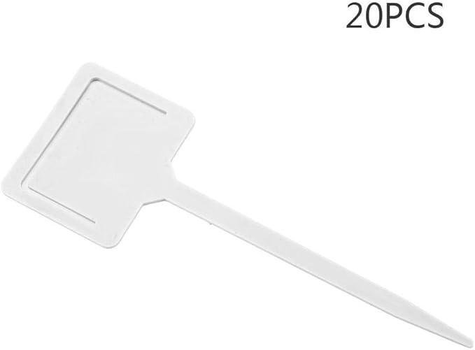 Yosoo 20 Pcs Plant Labels, PVC Gardening Flower Plant Label Identification Tags Garden Stake Tool(01)