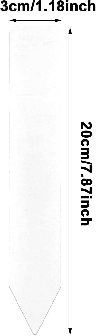 Plastic Plant Labels 8 Inch 50 PCS Garden Plant Tags Nursery Garden Labels Waterproof Flower Marker for Decoration