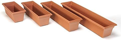 Root & Vessel 16245 Countryside Flower Box, 24-Inch, Terracotta