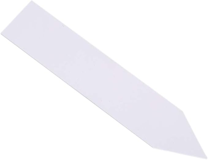 100 Pcs Plastic Plant Seed Labels Pot Marker Nursery Garden Stake Tags (White)