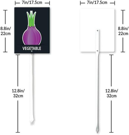 Eveokoki Aluminum Seed & Plant Labels - Plant Markes for Seedlings-Plant Tags for Pots - Garden Signs for Vegetable - Durable Markers for Plants Outdoor Waterproof - Garden Decor for Farmhouse
