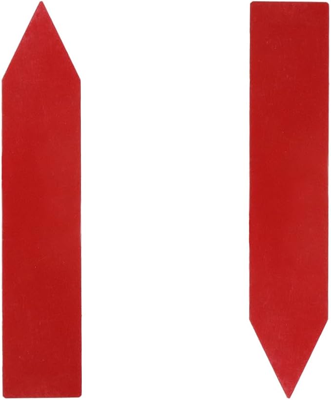 200 Pcs 4 Inch Plant Stakes for Outdoor Plants Plastic Plant Labels Tags Garden Markers for Seedling Gardening Tag, Red