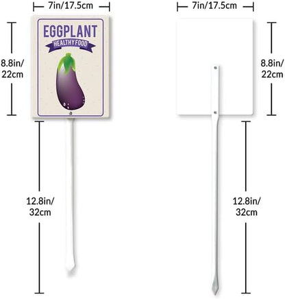 Eveokoki Aluminum Seed & Plant Labels - Plant Markes for Seedlings-Plant Tags for Pots - Garden Signs for Vegetable - Durable Markers for Plants Outdoor Waterproof - Garden Decor for Farmhouse